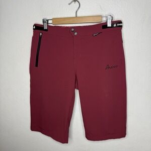 Dharco Gravity Shorts Burgundy Womens Large Mountain Biking Nylon stretch